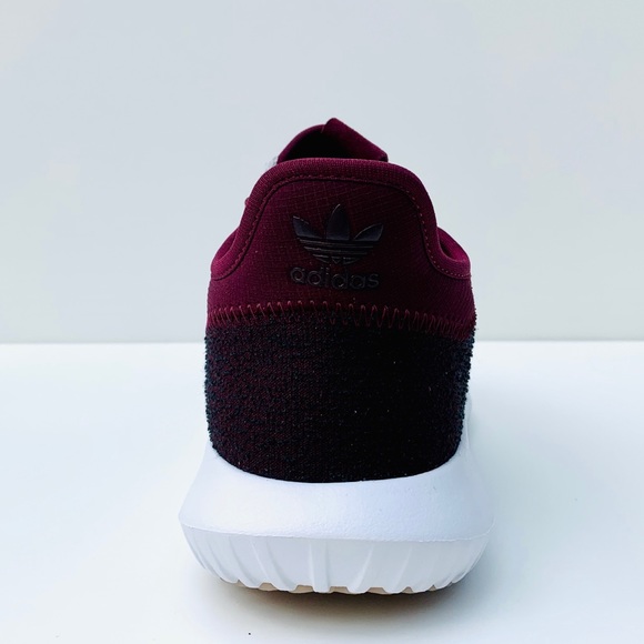 maroon adidas tubular shadow
